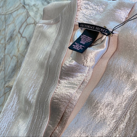 Victoria's Secret Flounce Dressing Gown Robe Kimono Lace Ruffle Textured XS/Smal - Picture 5 of 8